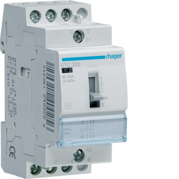 Contact J/N 25A, 3F, 230V