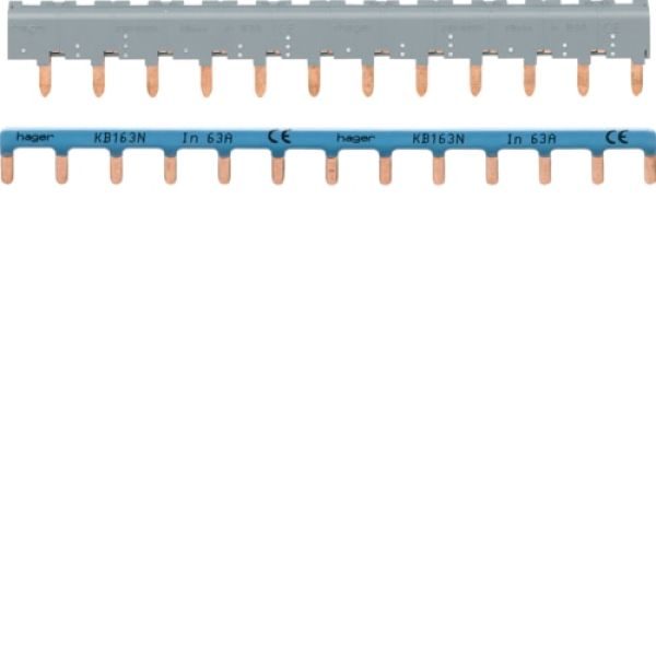 Barres pontage 3P+N 63A 12 mod