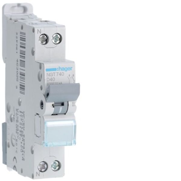 Disj.1P+N 6-10kA D-40A 1m