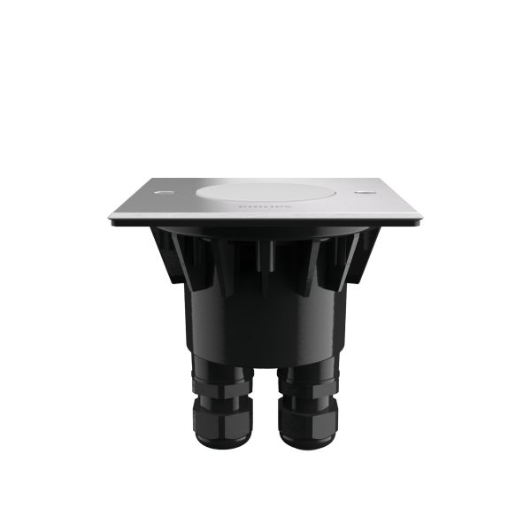 Crust recessed inox 1x3W 230V