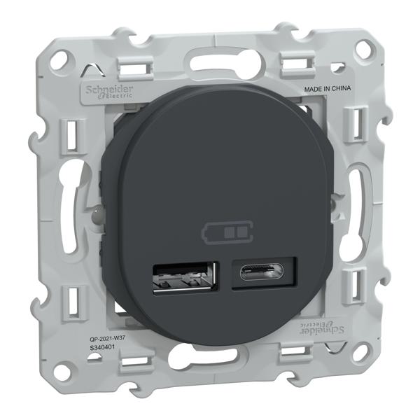 CHARGEUR USB A+C 12W ANTH