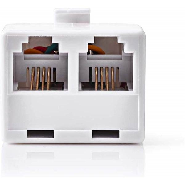 DOUBLEUR MONOBLOC RJ11 M/F/F